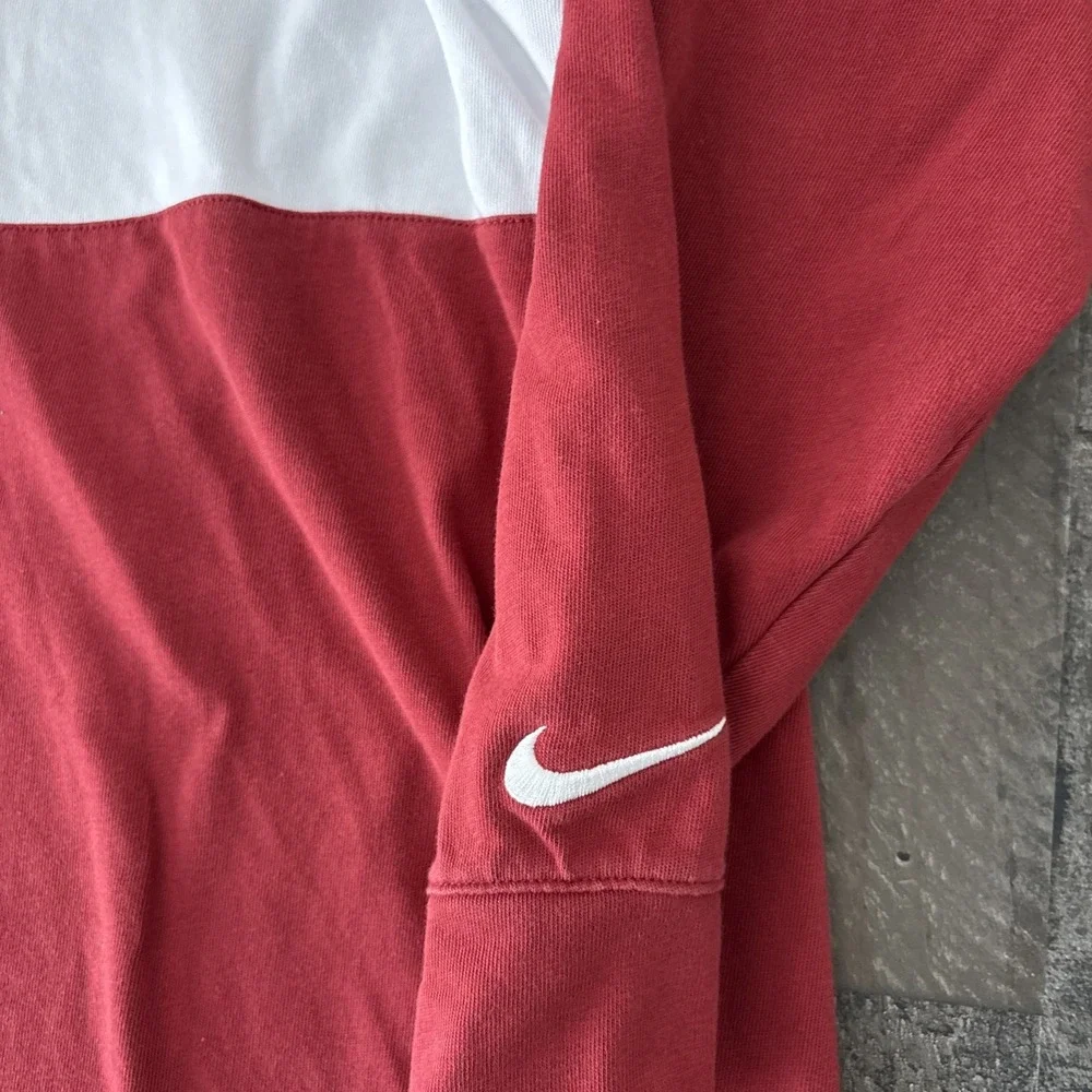 Nike Alabama Crimson Tide Red White Long Sleeve polo Nike Campus Collection XL